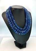 Beautiful Huge 1944 Cttw Natural Mined From The Earth Blue Sapphire Necklace