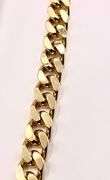 Classic 14 Kt Yellow Gold Plate 112 Gram Cuban Curb Chain Link Necklace.