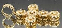 14K YELLOW GOLD 2.40CTW NATURAL DIAMOND STATEMENT PENDANT
