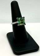 Extrordinary 9.5 Ct Russian Color Change Lab Created Alexandrite Princess Cut Ring