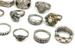 Big Group lot of rings in 925 sterling silver