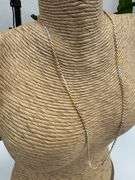Sterling Silver Diamond-Cut Tri-Color Rope Chain 1.7mm 925 Gold Plated Necklace 18"