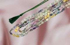 Beautiful 413 Cttw Natural Mined From The Earth 3 Strand Flourite Necklace