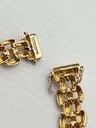 925 Gold tone Sterling Silver Ross- Simons Style With CZ Accent Bracelet