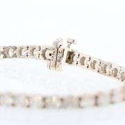 14K WHITE GOLD HI COLOR SI TO I CLARITY DIAMOND TENNIS BRACELET 9.22 C.T.W.