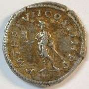 Sharp, original Caracalla Roman silver Denarius, 198-217 AD