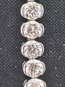 Stunning 6.32 CTTW Colorless Conflict Free Lab Diamond Tennis Bracelet in 14KT Gold, VS1