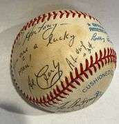 Very collectable 1970 Umpires A.L signed baseball