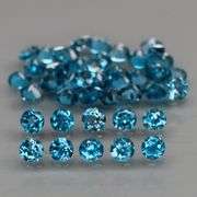 Pristine set of full fire London Blue Topaz weighing 3.57cts!