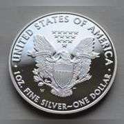 2008 W Proof Silver Eagle with Box & Paper