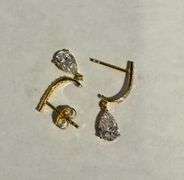 Stunning 14K Gold Lab-Grown Diamond Earrings – Exceptional 1.60 CT