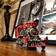 Large Cast Metal Steam Locomotive