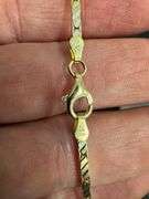 Gold Plated 925 Sterling Silver 2mm Cardano Box Chain Link Italy Necklace 18"