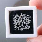larger sizes! .88ct set of REAL round brilliant melee Diamonds!