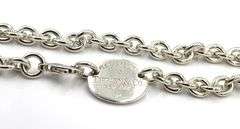Tiffany & Co oval tag necklace