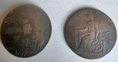 John Wilkinson 1790 Half Penny & 1787 Penny Condor Tokens.