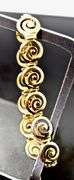 Stylish 14K Yellow Gold Snail Link Bracelet