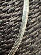 Italian Reversible Flat Omega Chain 925 Sterling Silver Gold Plated 16"