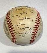 Very collectable 1970 Umpires A.L signed baseball