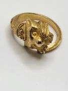 Vintage 18K Gold Egyptian Ring