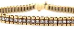 Sparkling 14K YG Diamond Bracelet