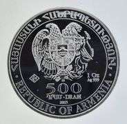 2015 Armenia 500 Dram "Noah's Ark Silver Oz."