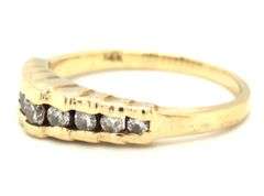 Cute Little 14K YG Diamond Pyramid Ring