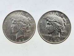 1922 & 1924 Silver Peace Dollars