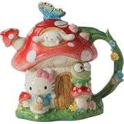 Hello Kitty and Friends Mushroom House Ceramic Teapot