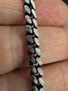 Ruthenium Plated 925 Sterling Silver 4.9mm Miami Cuban Chain Slash Diamond-Cut Italy Necklace 24"