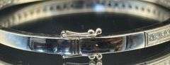1.55CTW PRINCESS CUT DIAMOND CHANNEL BANGLE BRACELET