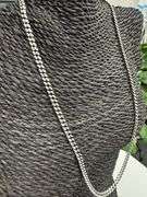 Ruthenium Plated 925 Sterling Silver 4.9mm Miami Cuban Chain Slash Diamond-Cut Italy Necklace 24"
