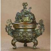 Oriental Dragon Copper Incense Burner