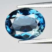 Outstanding IF grade 3.19ct London blue Topaz!