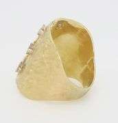 Unique Diamond Ring Crafted in Yellow Gold