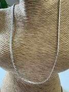 Sterling Silver Diamond-Cut Flat Rope Chain 3.8mm Solid 925 Italy New Necklace 18"