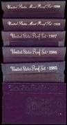6 Different US Proof Sets in Box w/CoA: 1984-1990
