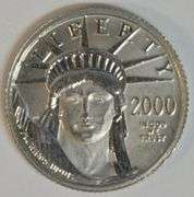 Immaculate Superb Gem BU Year 2000 $10 Pure Platinum American Eagle