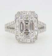 EFFY Diamond Mosaic Ring in 18k White Gold