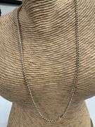 Sterling Silver Gold Plated Prism Diamond-Cut Franco Chain 2.5mm 925 Italy 18"