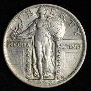 1920 Standing Liberty Silver Quarter Choice AU Classic Early Type Silver Quarter