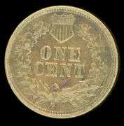 1863 Copper Nickel Indian Head Cent in XF40