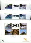 3 American the Beautiful Quarter Uncirculated Sets in Original Packaging: 2018