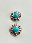Vintage 925 Sterling Silver Turquoise Earrings Lot