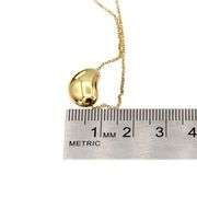 Tiffany&Co. Elsa Peretti 18K 750 Solid Yellow Gold Bean Design Pendant Necklace