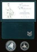 1995 Civil War 2-Piece Proof Commemorative Set w/Box and CoA