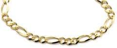 14kt Yellow gold Figaro link bracelet