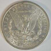 Satiny-white nearly BU 1896-O Morgan Silver Dollar. Scarce this nice