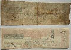 1827 Philadelphia &1833 NY Lottery Tickets