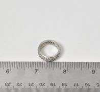 Sterling Silver Cubic Zirconia Gemstone Ring Band